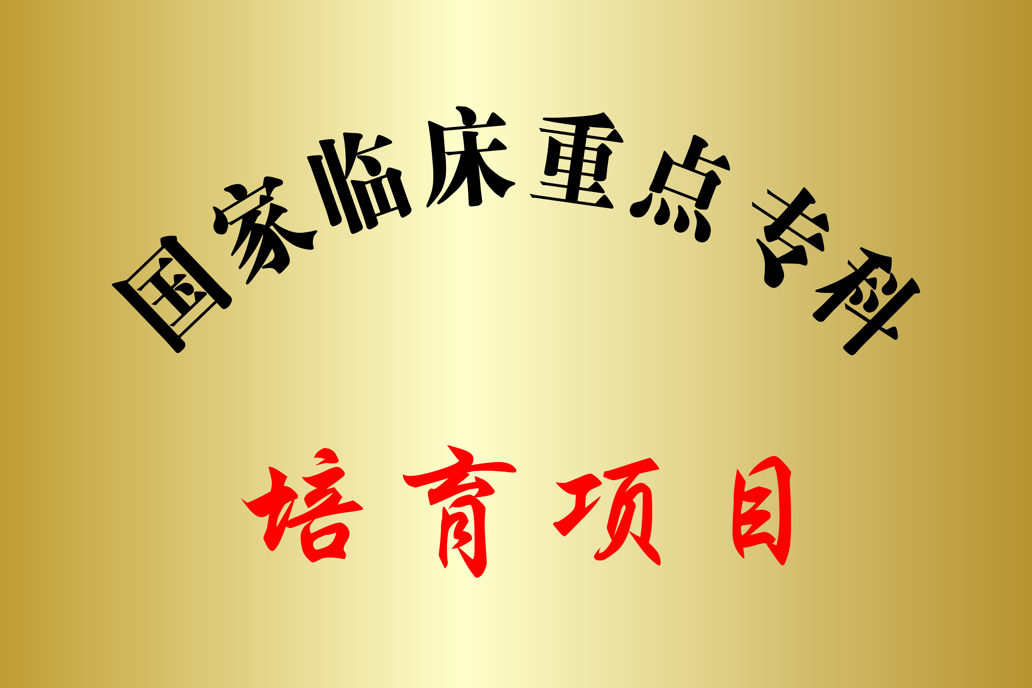 国家临床重点专科培育项目 国家临床重点专科培育项目